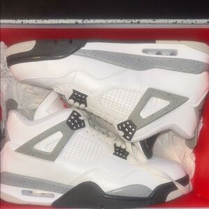 White and Gray Sneakers